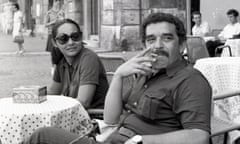 Gabriel Garcia Marquez In Rome<br>Rome, Italy. Columbian writer Gabriel Garcia Marquez strolls in Piazza Navona, in downtown Rome, with his wife Mercedes and sons Gonzalo and Rodrigo, September 6 1969. (Photo by Vittoriano Rastelli/Corbis via Getty Images)