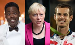 Chris Rock, Angela Eagle and Andy Murray