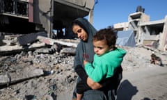 Displaced Palestinians in Rafah, southern Gaza Strip
