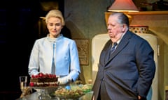 Joanna Vanderham and Ian McNeic in Double Feature at Hampstead theatre, London.