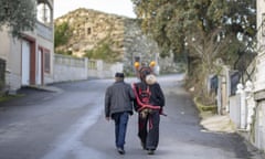 ‘Where is the demon? Walking the hills’ … Festival of the Winter Masquerade in Bemposta Portugal.