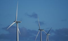 Wind turbines off the North Yorkshire coast in the North Sea