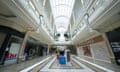 The deserted Intu Trafford Centre shopping complex in Manchester on 19 May. 