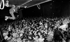 Charles Peterson. Nirvana stage diver: University of Washington HUB Ballroom, Seattle, 1990, for My Best Shot only