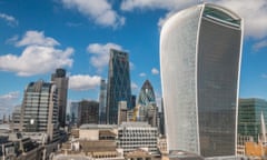 The Walkie Talkie Building in London.