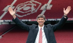 Arsène Wenger was appointed manager of Arsenal in 1996