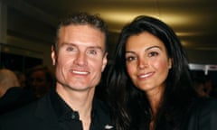 David Coulthard and his wife Karen Minier