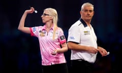 Fallon Sherrock and Steve Beaton.