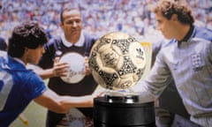 The 'Hand of God' football