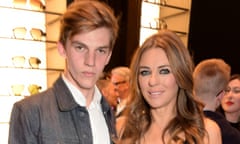 Elizabeth Hurley and Miles Hurley.