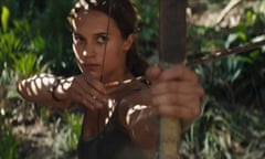 Alicia Vikander as Lara Croft in the forthcoming reboot Tomb Raider
