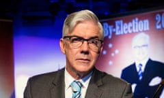 Shaun Micallef as Dugdale in season two of his ABC TV comedy series The Ex-PM