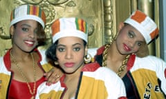 ‘It’s a very popular song in maternity wards’ … from left, DJ Spinderella, Salt and Pepa