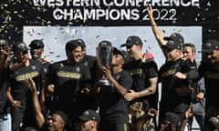 Los Angeles FC celebrate winning the Western Conference – and a place in MLS Cup final