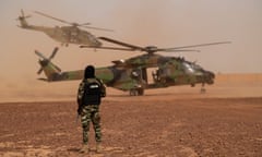 A soldier of the French special forces in Niger.