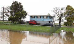 Floodwaters near the town of Murwillumbah, NSW, Friday, 23 September, 2022.