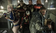 Mushroom cloud … Jai Courtney (far right) in Suicide Squad.