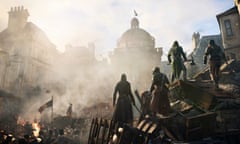 This image provided by Ubisoft shows a scene from the video game,  Assassin s Creed: Unity." At last week's Electronic Entertainment Expo, video game developers hyped upcoming titles featuring assassins, super-soldiers, vigilantes and demon hunters. The lack of female protagonists at E3 highlighted an ongoing issue that continues to haunt the video game industry. (AP Photo/Ubisoft)