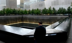 14th Anniversary of September 11th<br>epa04925134 A member of the United States military looks out at the South Pool at the National September 11 Memorial during memorial observances on the 14th anniversary of the 9/11 terror attacks in New York, New York, USA, 11 September 2015. EPA/JUSTIN LANE