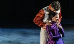 Unbuttoned … Robert Akodoto as Vronsky and Lindsey Campbell as Anna Karenina.