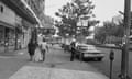 Hotel Theresa, Harlem<br>Pedestrians on the sidewalk outside the Hotel Theresa on Seventh Avenue between 124th and 125th Streets in Harlem, New York City, New York, 21st July 1964. The previous night the area had seen rioting sparked by the killing of African American teenager James Powell by a police officer. (Photo by Bettmann Archive via Getty Images)