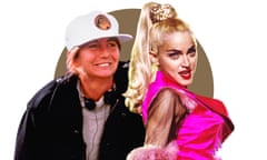 Penny Marshall and Madonna composite