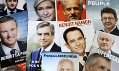 French presidential election leaflets.