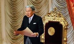 Imperial Household Council to discuss the date of Emperor Akihito's abdication<br>epa06343234 (FILE) - Japanese Emperor Akihito declares the opening of Diet session at the Upper House of parliament in Tokyo, Japan, 08 November 2017 (reissued 22 November 2017). Akihito addressed a speech to the nation in August 2016, expressing fear of his health as Emperor and hinted his wish of abdication. The Japanese government announced on 22 November 2017 that the Imperial Household Council will be held on 01 December 2017 to discuss the date of Emperor Akihito's abdication.  EPA/KIMIMASA MAYAMA