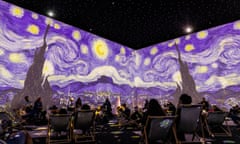 Starstruck … Van Gogh: The Immersive Experience in London.