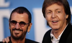 Ringo Starr and Paul McCartney pictured in 2016.