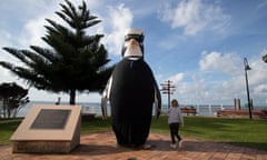 The town of Penguin in the Tasmanian electorate of Braddon, between Devonport and Burnie in Tasmania.