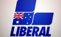 Australian Liberal political party logo is pictured in Canberra, Friday, Oct. 2, 2009. (AAP Image/Alan Porritt) NO ARCHIVING