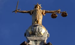 FW Pomeroy’s statue of Lady Justice atop the central criminal court building at the Old Bailey, London. 