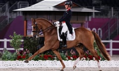 Charlotte Dujardin riding Gio at the Tokyo Games in 2021