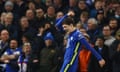 Chelsea's Andreas Christensen celebrates scoring their fourth goal.