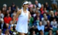 Wimbledon 2016 - Day Four - The All England Lawn Tennis and Croquet Club<br>Eugenie Bouchard in action against Johanna Konta on day Four of the Wimbledon Championships at the All England Lawn Tennis and Croquet Club, Wimbledon. PRESS ASSOCIATION Photo. Picture date: Thursday June 30, 2016. See PA story TENNIS Wimbledon. Photo credit should read: John Walton/PA Wire. RESTRICTIONS: Editorial use only. No commercial use without prior written consent of the AELTC. Still image use only - no moving images to emulate broadcast. No superimposing or removal of sponsor/ad logos. Call +44 (0)1158 447447 for further information.