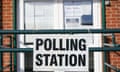 A polling station during local elections on 4 May 2023 in Middlesbrough, England.