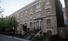 Empty buildings on Castle Lane in London