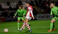 Caitlin Foord gives Arsenal a first-half lead over HB Køge at Meadow Park