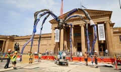 Maman, one of Louise Bourgeois’ most renowned works, as it is installed outside the Art Gallery of NSW in Sydney