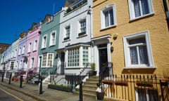 Terraced townhouses in Chelsea, London