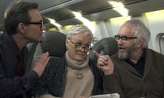 Christian Slater, Glenn Close and Jonathan Pryce in The Wife.