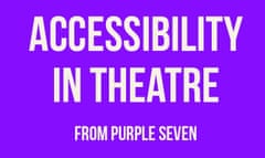 Accessibility in Theatre infographic still