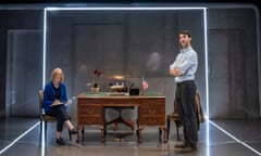 Claire Skinner and Harry Lloyd in The- Narcissist at Minerva, Chichester.