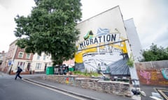 The Windrush mural in the St Paul’s area of Bristol.