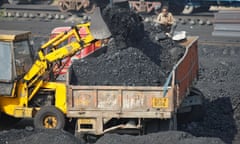 A coal truck in Ahmedabad, India