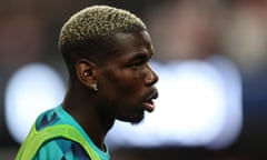 Paul Pogba pictured before a Juventus friendly in Las Vegas last month.