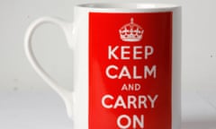 Keep calm and carry on mug. By David Levene.9/9/08