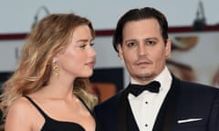 Johnny Depp with Amber Heard, pondering how he’s going to parry the latest salvo from Barnaby Joyce.