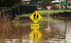 Flooded street